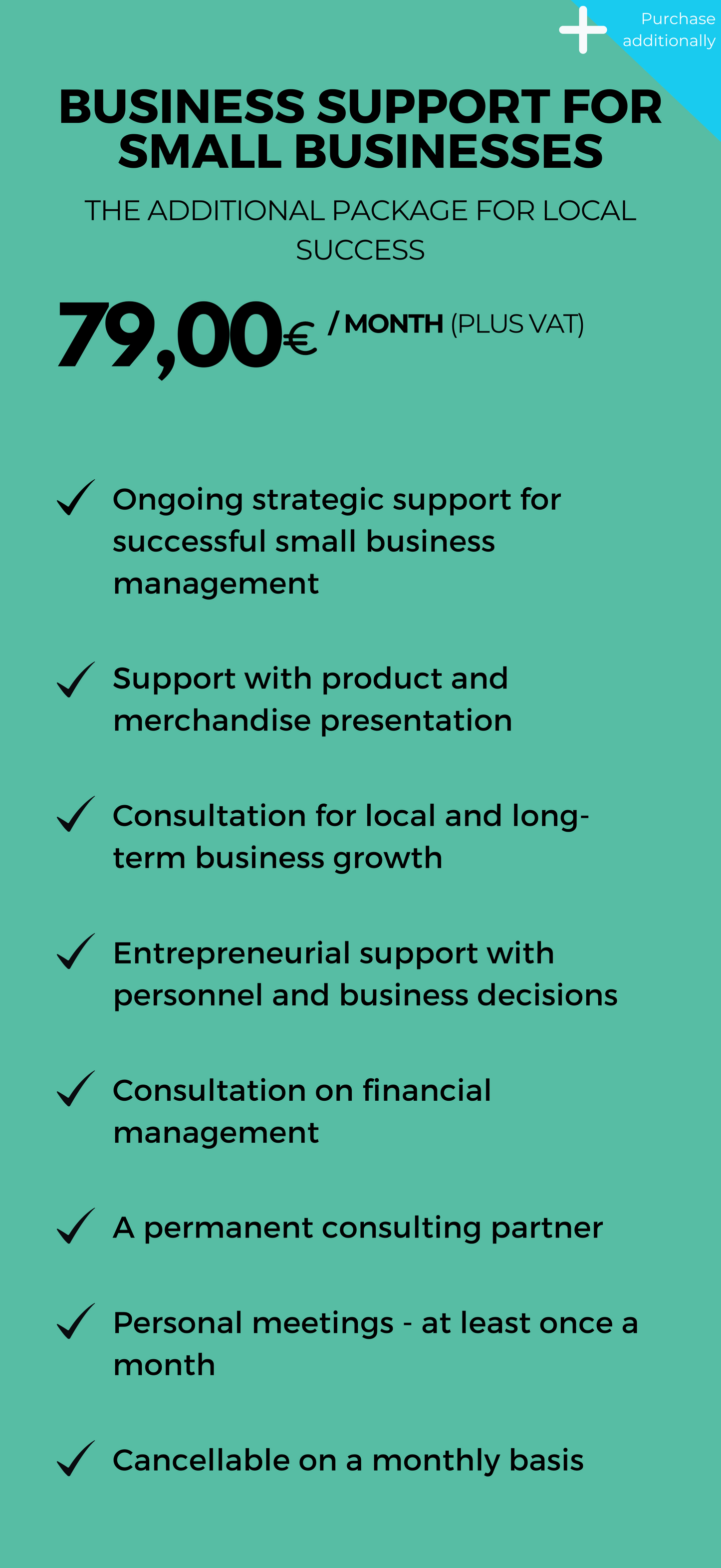 ADDITIONAL PACKAGE Business support for small businesses